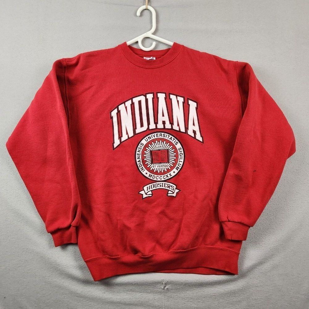 Vintage Santee Sweats Indiana Hoosiers Sweatshirt XL Heavyweight Red